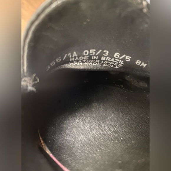 Franco Sarto Black Loafers W/ Chunky Heels Size 8 - Picture 5 of 6